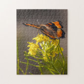 Milberts Tortoiseshell-Schmetterling Nah hoch Puzzle (Vertikal)