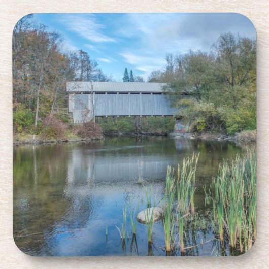 Milby Covered Bridge 2 Getränkeuntersetzer (Vorderseite)