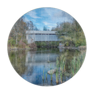 Milby Covered Bridge 2 Schneidebrett