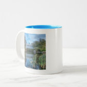 Milby Covered Bridge 2 Zweifarbige Tasse (Vorderseite Links)
