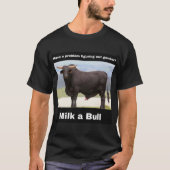 Milch als Stier T-Shirt (Vorderseite)