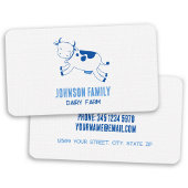 Milch aus Milchbetrieben Visitenkarte