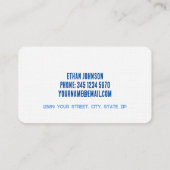 Milch aus Milchbetrieben Visitenkarte (Rückseite)