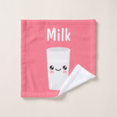 Milch Badhandtuch Set (Waschlappen)