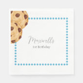 Milch & Cookie Geburtstag Napkin Serviette (Vorderseite)