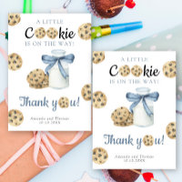 Milch & Cookies Baby-Dusche - Dankeschön Karte