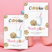 Milch & Cookies Baby-Dusche - Dankeschön Karte
