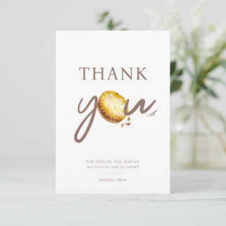 Milch & Cookies Erste Geburtstagsparty Vielen Dank Dankeskarte