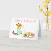 Milch & Cookies Tester Grußkarte Karte (Gelbe Blume)