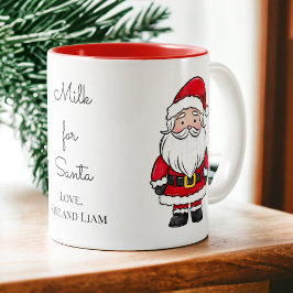 Milch für den Weihnachtsabend Zweifarbige Tasse