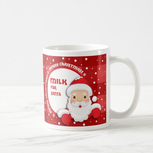 Milch für den Weihnachtsmann Weihnachtsgeschenk Kaffeetasse (Rechts)