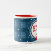 Milch für den Weihnachtsmann. Weihnachtsgeschenk Zweifarbige Tasse (Mittel)