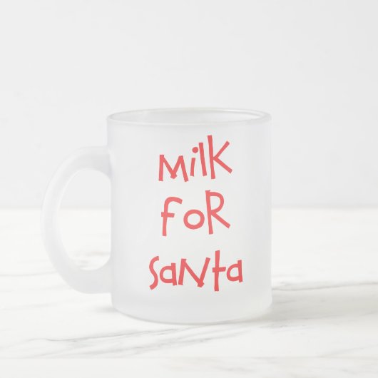 Milch für die Santa Mattierte Tasse (Links)