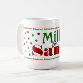 Milch für Sankt-Tasse Kaffeetasse (Vorderseite Links)