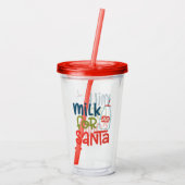 Milch für Santa Acryltrinkbecher (Rückseite)