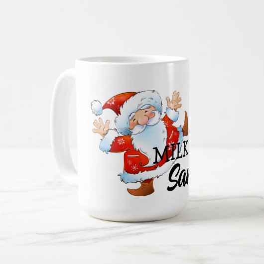 Milch für Santa Kaffeetasse (Vorderseite Links)