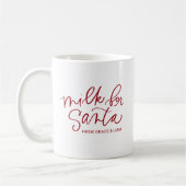 Milch für Santa Personalized Mug Kaffeetasse (Links)
