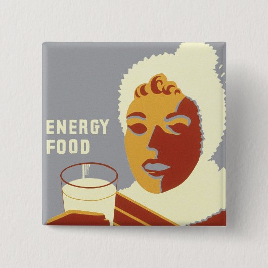 Milch für Wärme Button (Vorderseite)