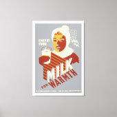 Milch für Wärme Leinwanddruck (Vorderseite)