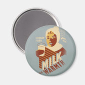 Milch für Wärme Magnet (Vorderseite/Rückseite)