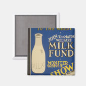 Milch für Wärme Magnet (Vorderseite/Rückseite)