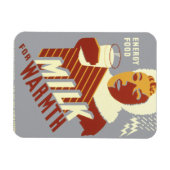 Milch für Wärme Magnet (Horizontal)