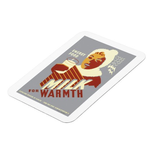 Milch für Wärme Magnet (Linke Seite)