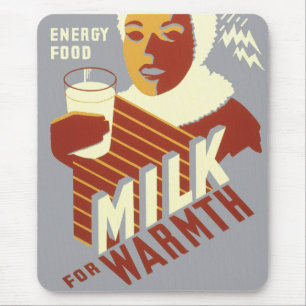 Milch für Wärme Mousepad