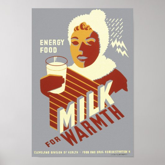 Milch für Wärme Poster (Vorne)