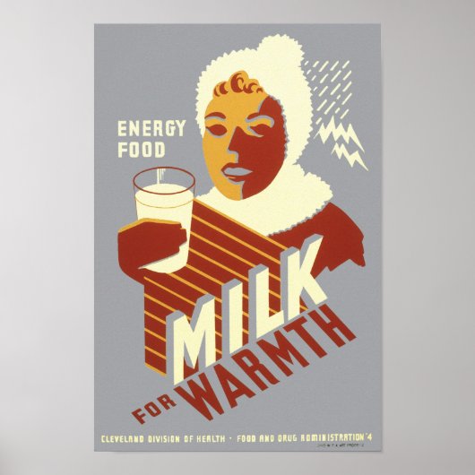 Milch für Wärme Poster (Vorne)
