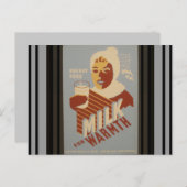 Milch für Wärme Postkarte (Vorne/Hinten)