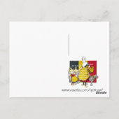 Milch für Wärme Postkarte (Rückseite)