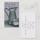 Milch-Geschäftskartenschablone des frischen Visitenkarte (Vorne/Hinten)