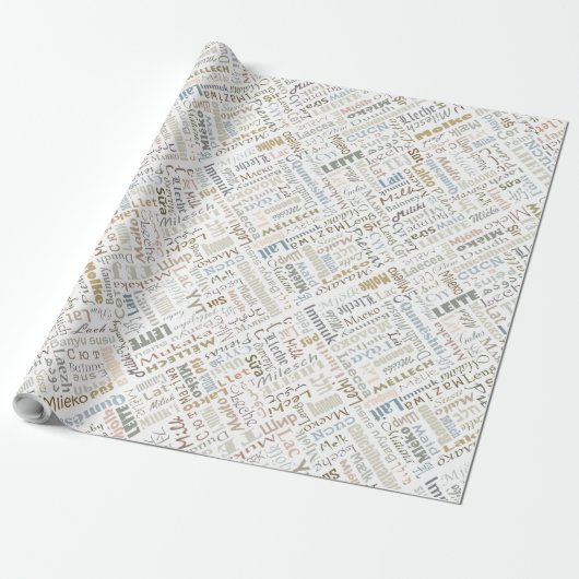 Milch Geschenkpapier (Ungerollt)