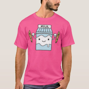 Milch hebende Kekse Lustige Lebensmittel Reißen Kn T-Shirt