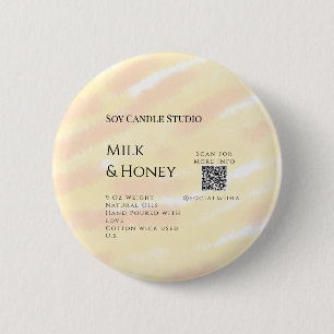 Milch Honigsoy-Kerzen-Geschäft hinzufügen q r Code Button