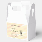 Milch Honigsoy-Kerzen-Geschäft hinzufügen q r Code Geschenkschachtel (Geöffnet)