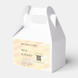 Milch Honigsoy-Kerzen-Geschäft hinzufügen q r Code Geschenkschachtel