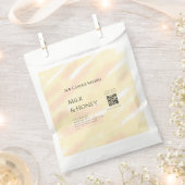Milch Honigsoy-Kerzen-Geschäft hinzufügen q r Code Geschenktütchen (Ausgeschnitten)