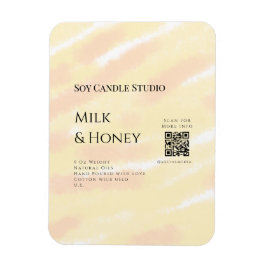 Milch Honigsoy-Kerzen-Geschäft hinzufügen q r Code Magnet