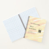 Milch Honigsoy-Kerzen-Geschäft hinzufügen q r Code Notizblock (Innenseite)