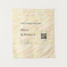 Milch Honigsoy-Kerzen-Geschäft hinzufügen q r Code