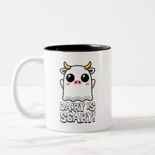 Milch ist Beängstigend! Niedlicher Lactose Ghost K Zweifarbige Tasse