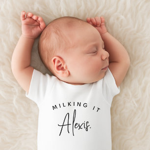 Milch It Individuelle Name Unisex Baby Bodysuit Strampler