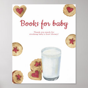 Milch Kekse Baby Shower Bücher für Baby Poster