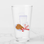 Milch, Kekse und Bonbons des Weihnachtsmanns Glas (Rückseite)