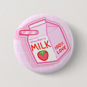 Milch-Knopf Button (Vorderseite)