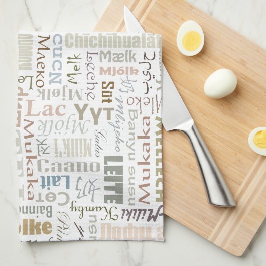 Milch Küchentuch (Viertel Falte)