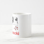 Milch-Kuh in den Socken - Cowasocki Kuh ein Socky Kaffeetasse (Mittel)
