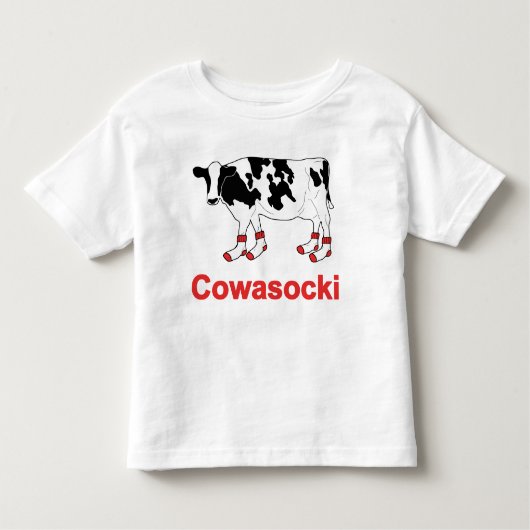 Milch-Kuh in den Socken - Cowasocki Kuh ein Socky Kleinkind T-shirt (Vorderseite)